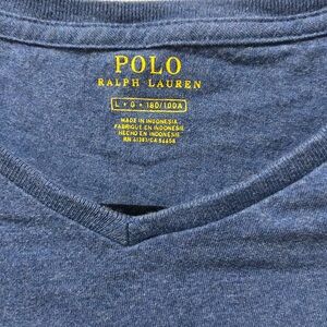 Blue Lightweight V Neck